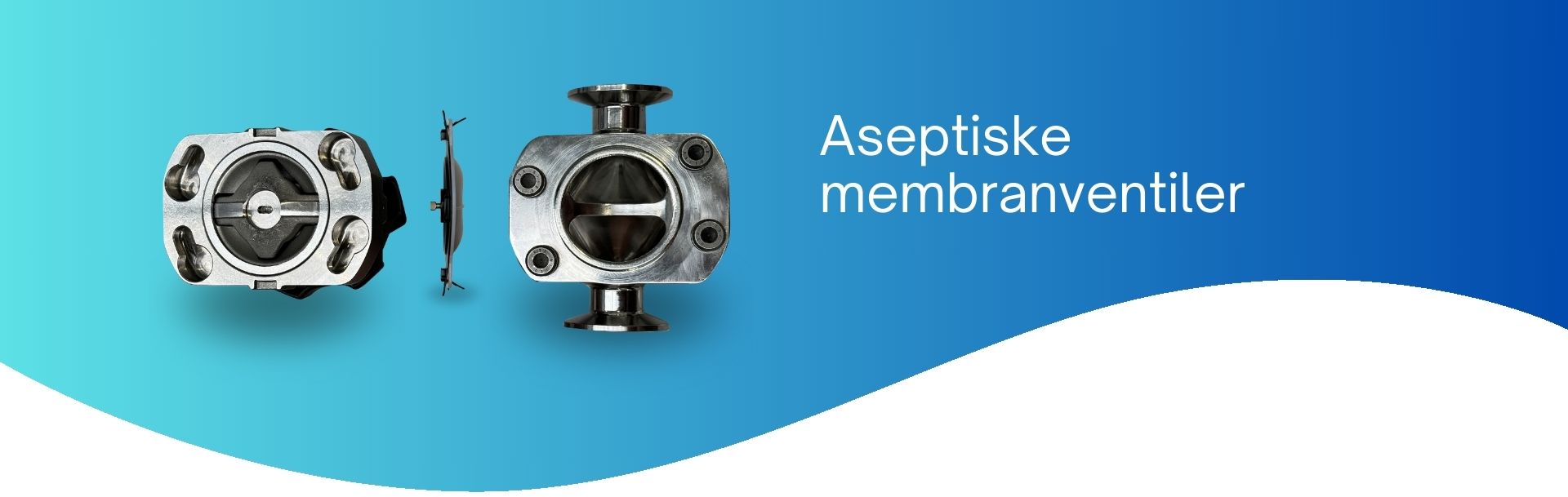 Aseptiske membranventiler