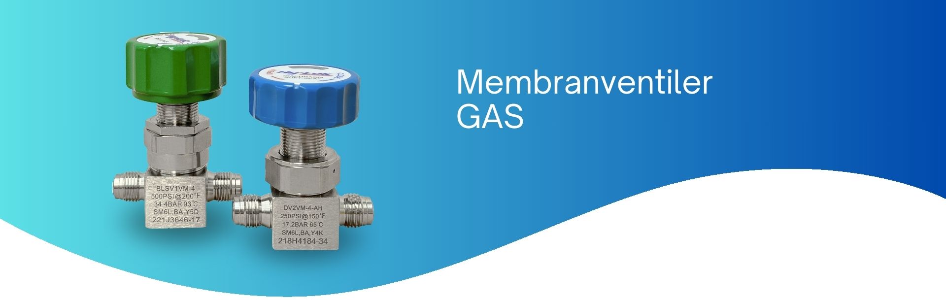 Membranventiler gas