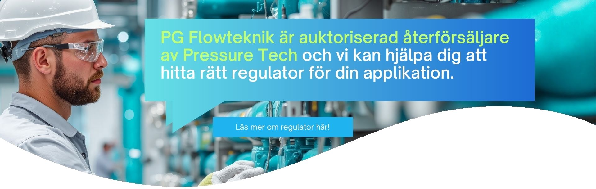 Pressure Tech Tryck regulator til industri väte